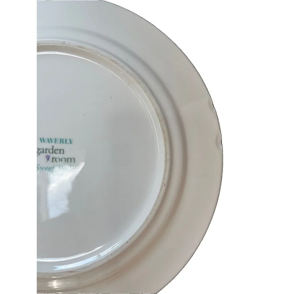 6 Waverly Sweet Violets Dinner Plate Garden Room Heirloom Collection 11